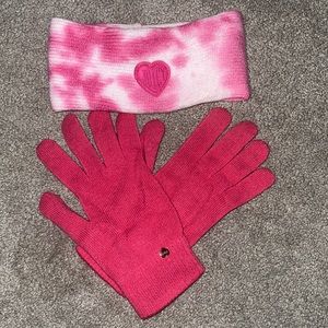 Juicy Couture Headband & Gloves